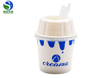 12oz Paper Ice Cream Cups Customized Logo For Sundae Dessert Yoghurt