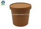 480ml Disposable Kraft Paper Food Buckets With Lid