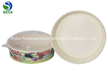 Heat Insulated Disposable Paper Soup Bowls For Hot Food , Customized Logo