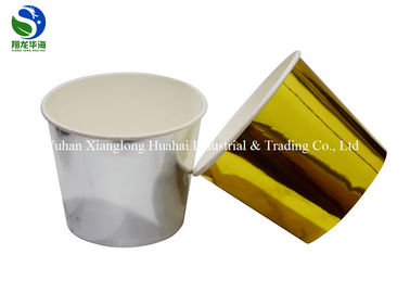 Golden Double Wall Disposable Paper Soup Bowls 32oz Custom Printed Hot Food Use