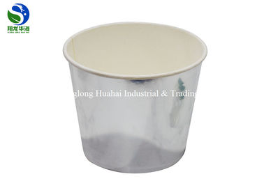 Golden Double Wall Disposable Paper Soup Bowls 32oz Custom Printed Hot Food Use